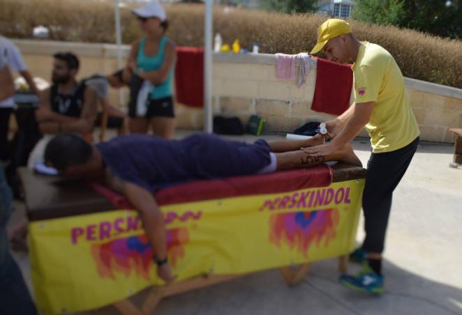 Perskindol_relief_at_the_Malta_Triathlon_2016