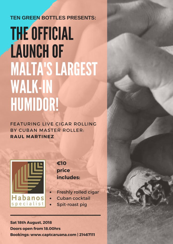 Launch of Malta's largest walk in humidor 