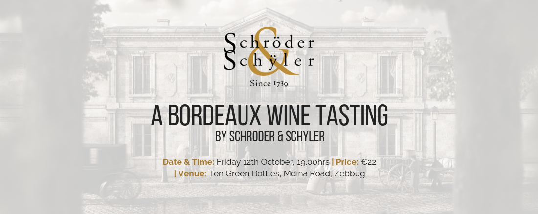 Bordeaux Wine Tasting 12th October